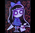 2023 Alice Painted Canvas – gothic art by Akumu Ink, alt fashion art from Akumu Ink Clothing