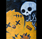 Akumu Ink art, goth art, skull art, 