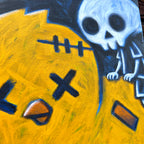 Akumu Ink art, goth art, skull art, 
