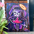 Akumu Ink art, goth art, skull art, 