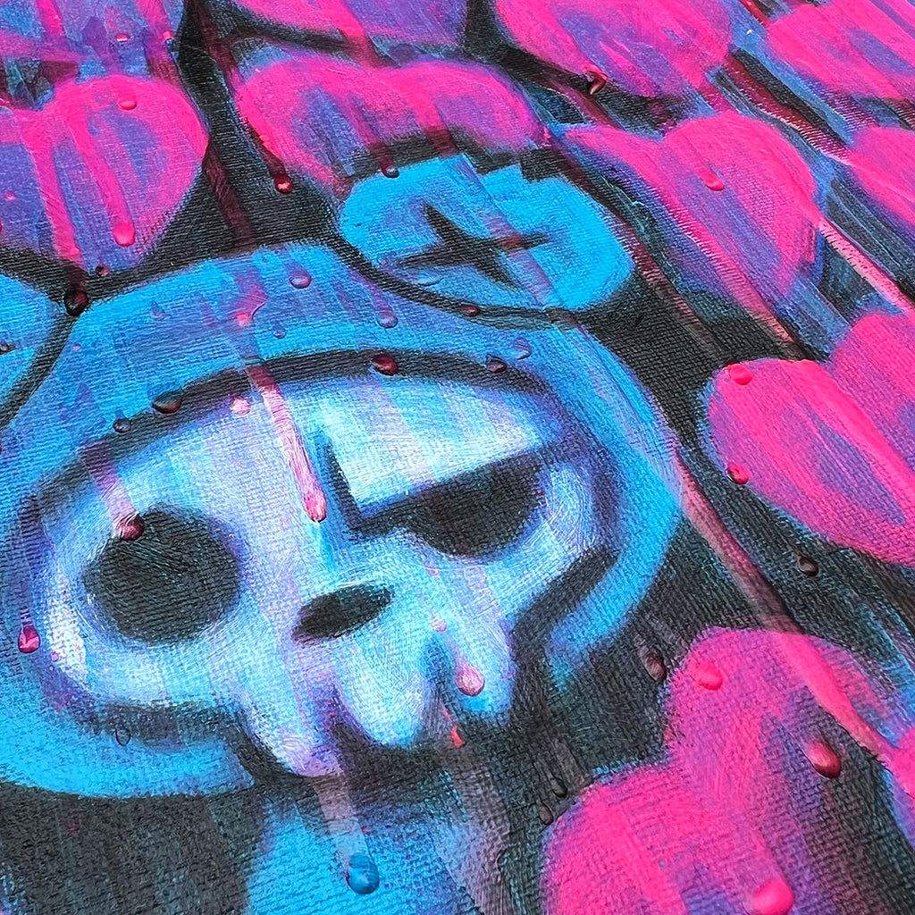 Akumu Ink art, goth art, skull art, 