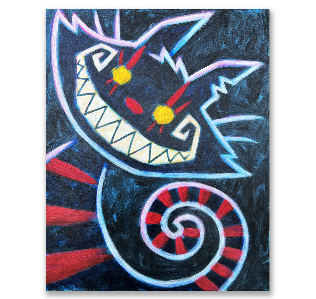 2024 Cheshire Cat Painted Canvas