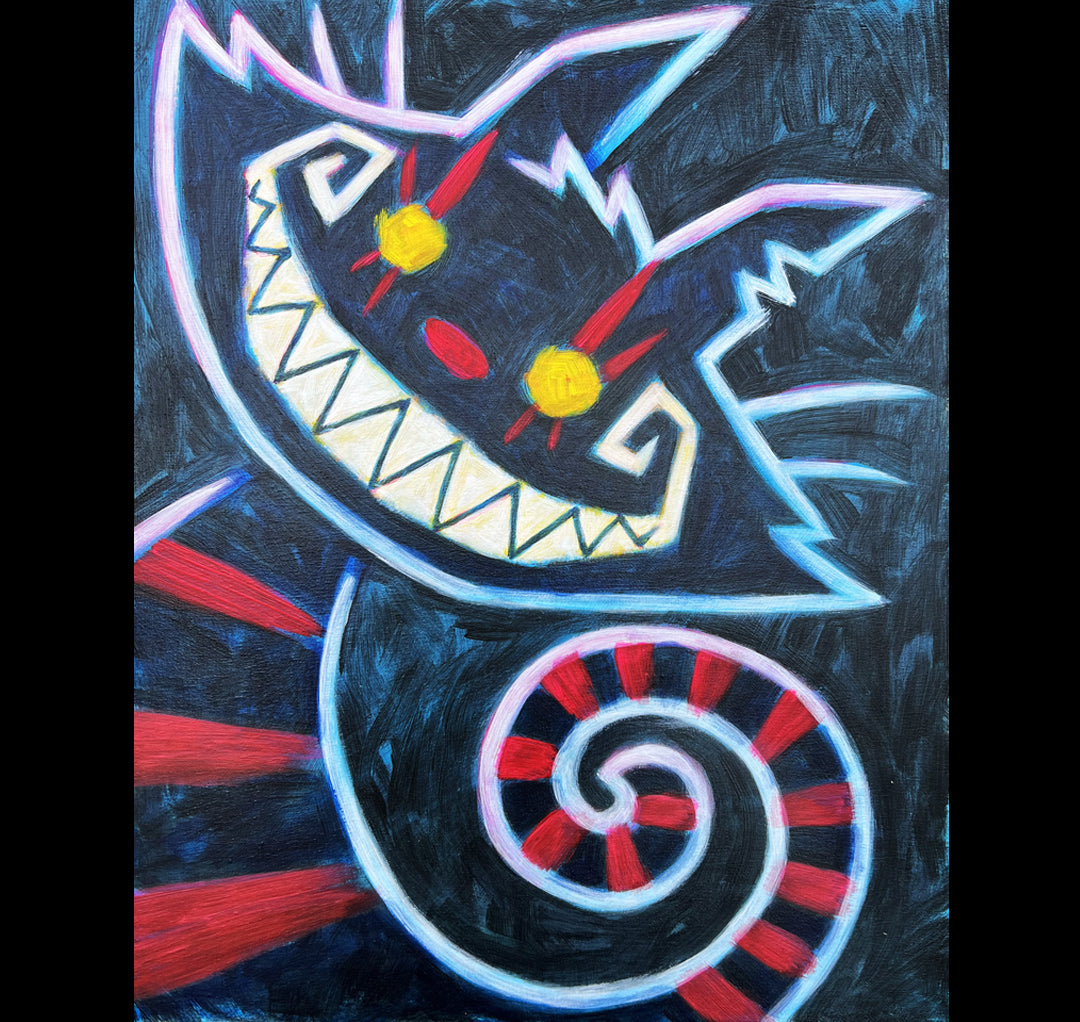 2024 Cheshire Cat Painted Canvas