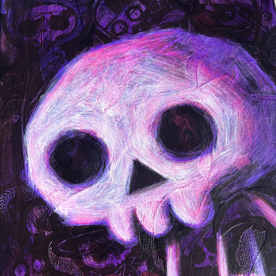 Akumu Ink art, goth art, skull art, 