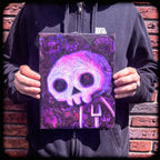 Akumu Ink art, goth art, skull art, 