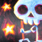 Akumu Ink art, goth art, skull art, 
