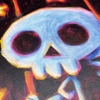 Akumu Ink art, goth art, skull art, 