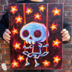 Akumu Ink art, goth art, skull art, 
