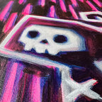 Akumu Ink art, goth art, skull art, 