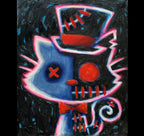 Akumu Ink art, goth art, skull art, 