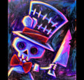 Akumu Ink art, goth art, skull art, 