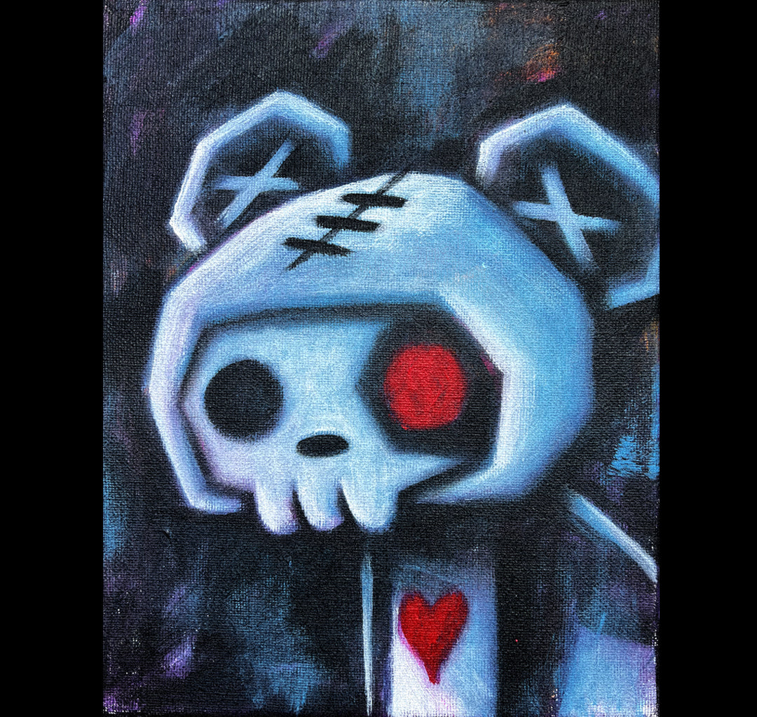 2024 Panda Mood 20x25cm Painted Canvas