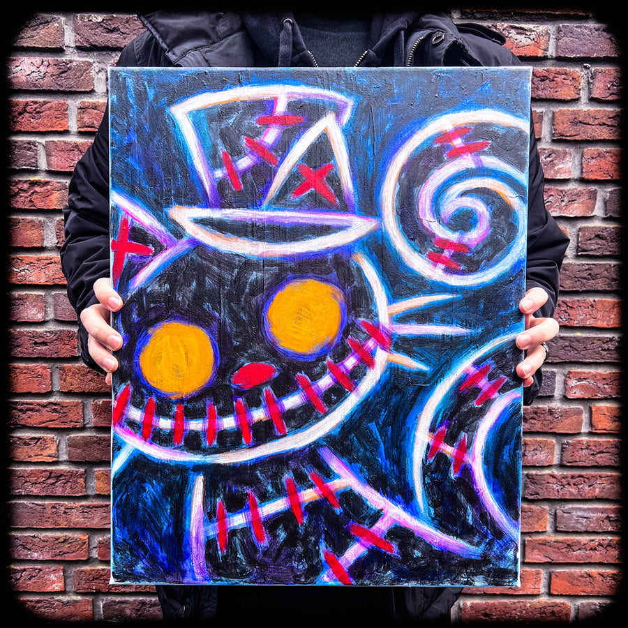 2025 Black Cat's Curse 40x50cm Painted Canvas