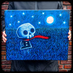 The Quiet Night 40x50cm Painted Canvas – gothic art by Akumu Ink, alt fashion art from Akumu Ink Clothing