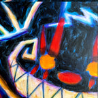 Akumu Ink art, goth art, skull art, 
