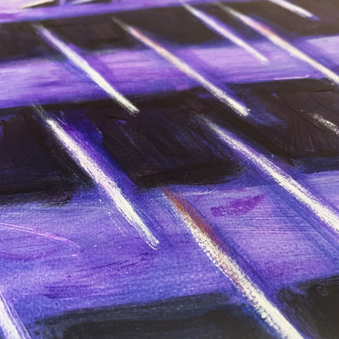 The Crossover 30x40cm Painted Canvas – gothic art by Akumu Ink, alt fashion art from Akumu Ink Clothing