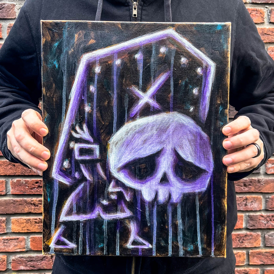 Akumu Ink art, goth art, skull art, 