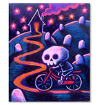 2025 On My Way Home Painted Canvas – gothic art by Akumu Ink, alt fashion art from Akumu Ink Clothing