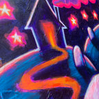2025 On My Way Home Painted Canvas – gothic art by Akumu Ink, alt fashion art from Akumu Ink Clothing