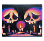 Last Light 40x50cm Painted Canvas – gothic art by Akumu Ink, alt fashion art from Akumu Ink Clothing