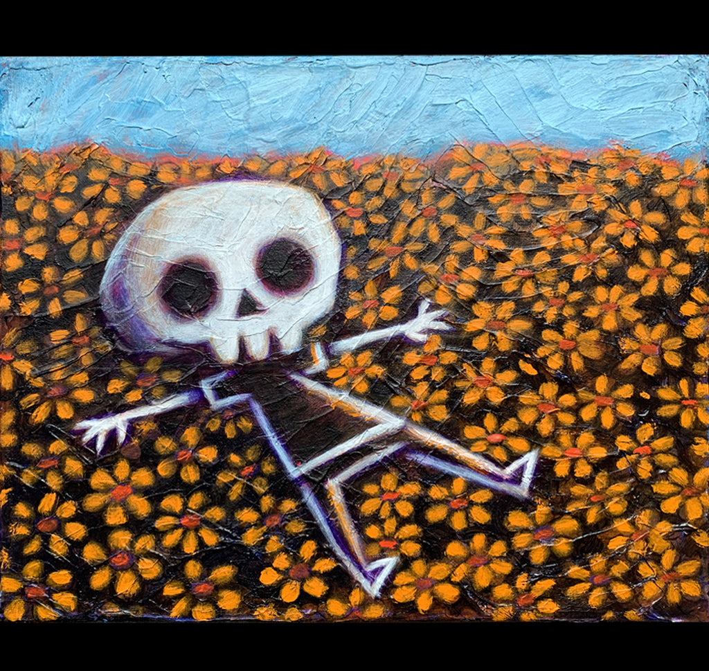 Akumu Ink art, goth art, skull art, 
