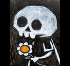 The Last Offering 30x40cm Painted Canvas – gothic art by Akumu Ink, alt fashion art from Akumu Ink Clothing