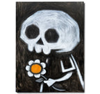 The Last Offering 30x40cm Painted Canvas – gothic art by Akumu Ink, alt fashion art from Akumu Ink Clothing