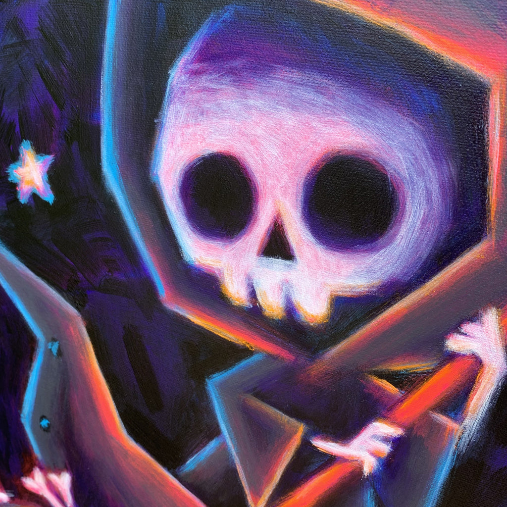 Akumu Ink art, goth art, skull art, 