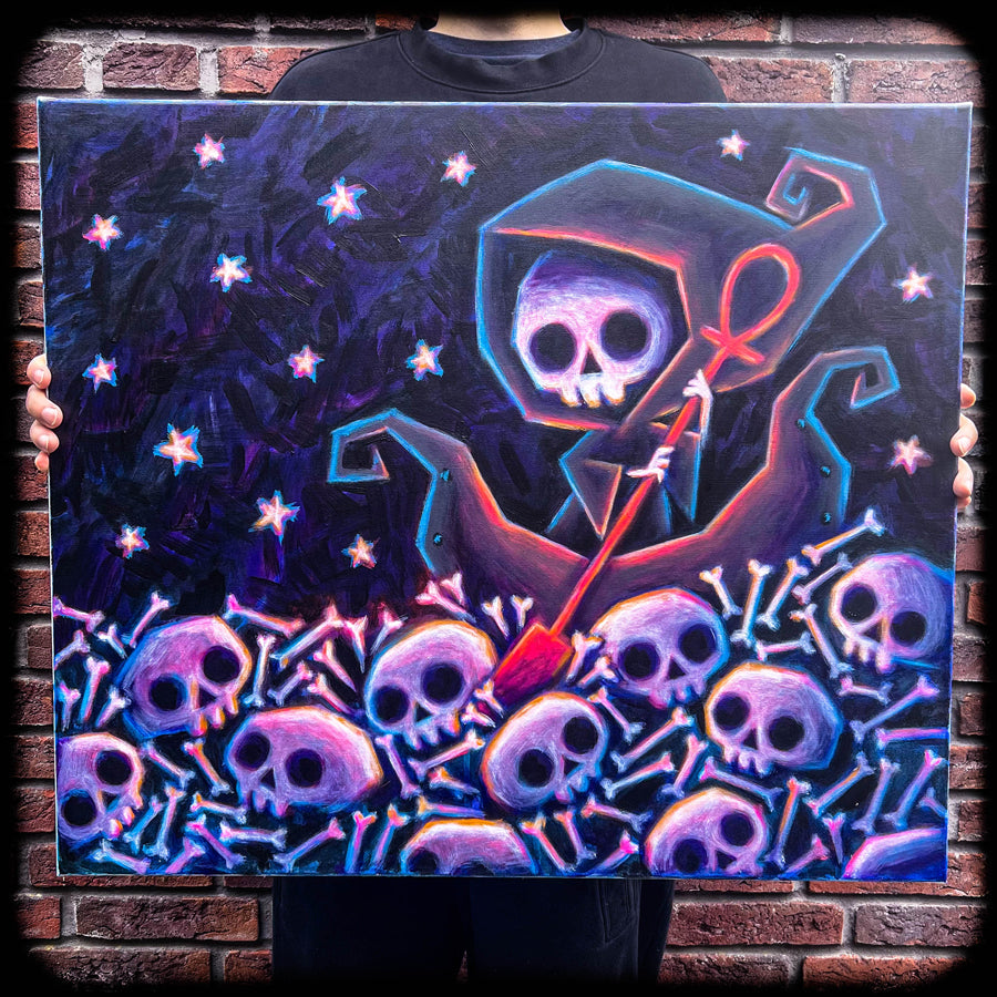 Akumu Ink art, goth art, skull art, joey poulin artist