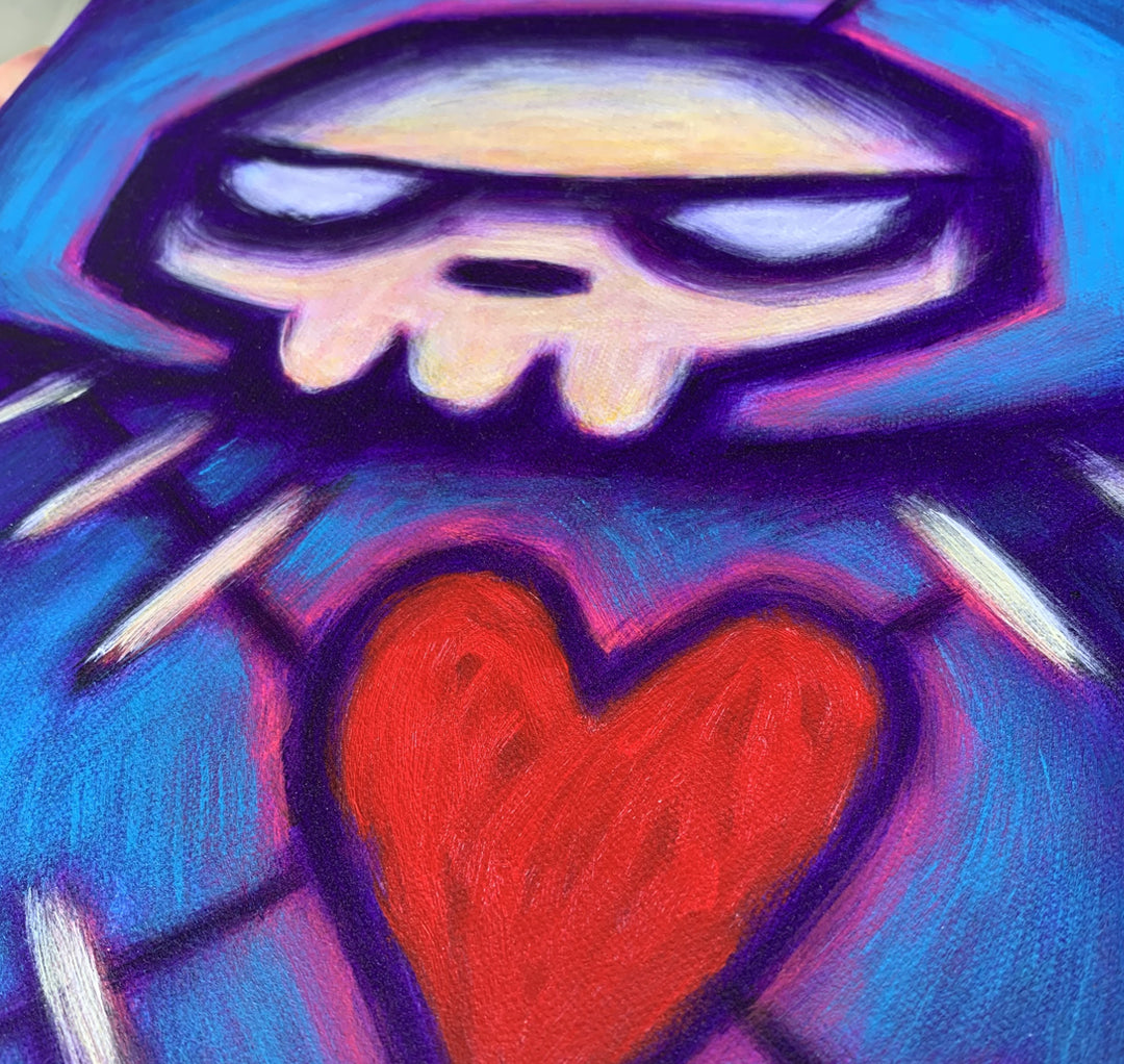 Stuffed with Vengeance 30x40cm Painted Canvas – gothic art by Akumu Ink, alt fashion art from Akumu Ink Clothing