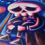 Seeking Warmth 40x50cm Painted Canvas – gothic art by Akumu Ink, alt fashion art from Akumu Ink Clothing