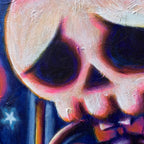 Seeking Warmth 40x50cm Painted Canvas – gothic art by Akumu Ink, alt fashion art from Akumu Ink Clothing