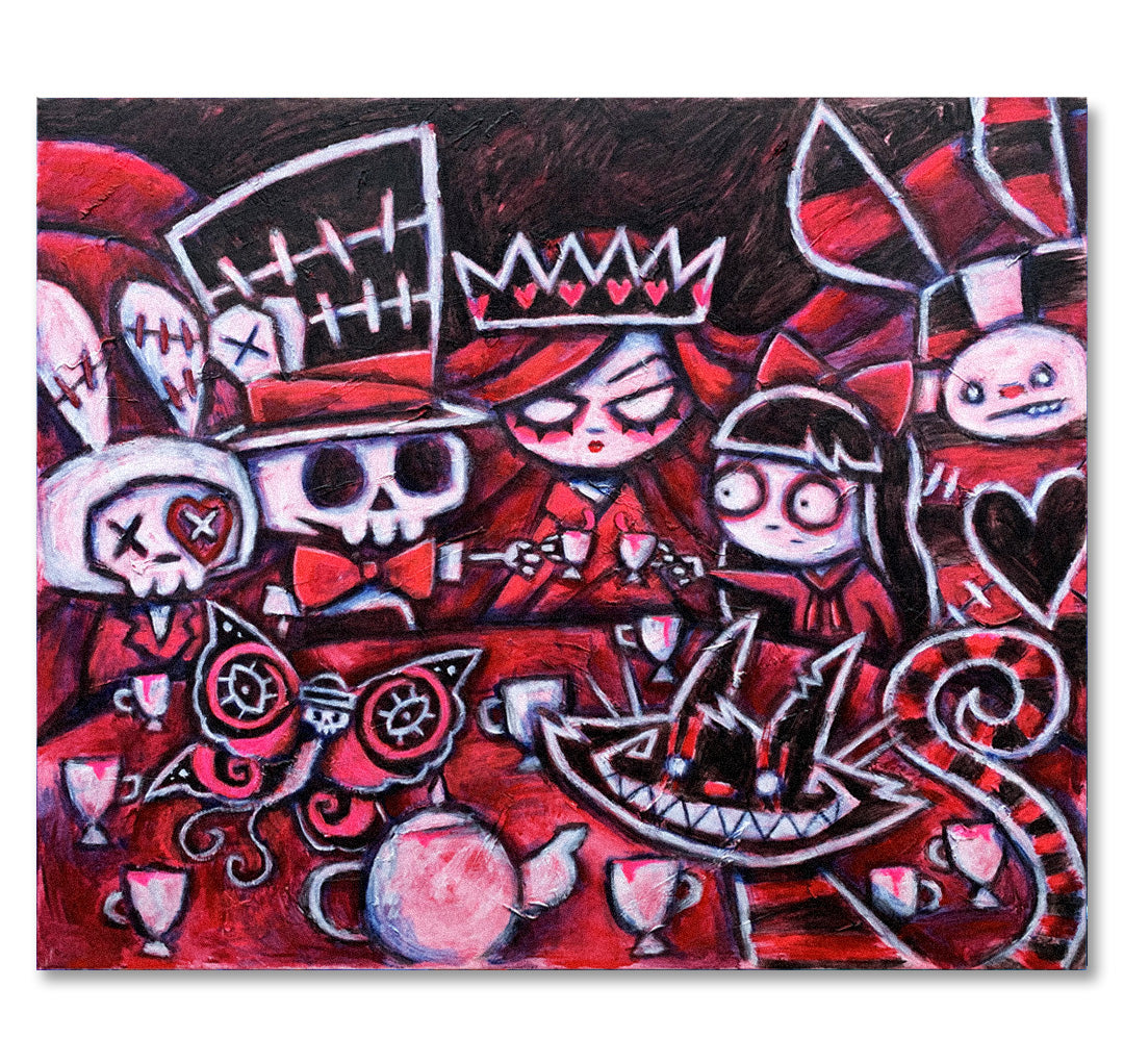Tea Party 60x70cm Painted Canvas