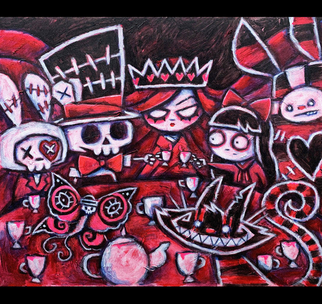 Tea Party 60x70cm Painted Canvas