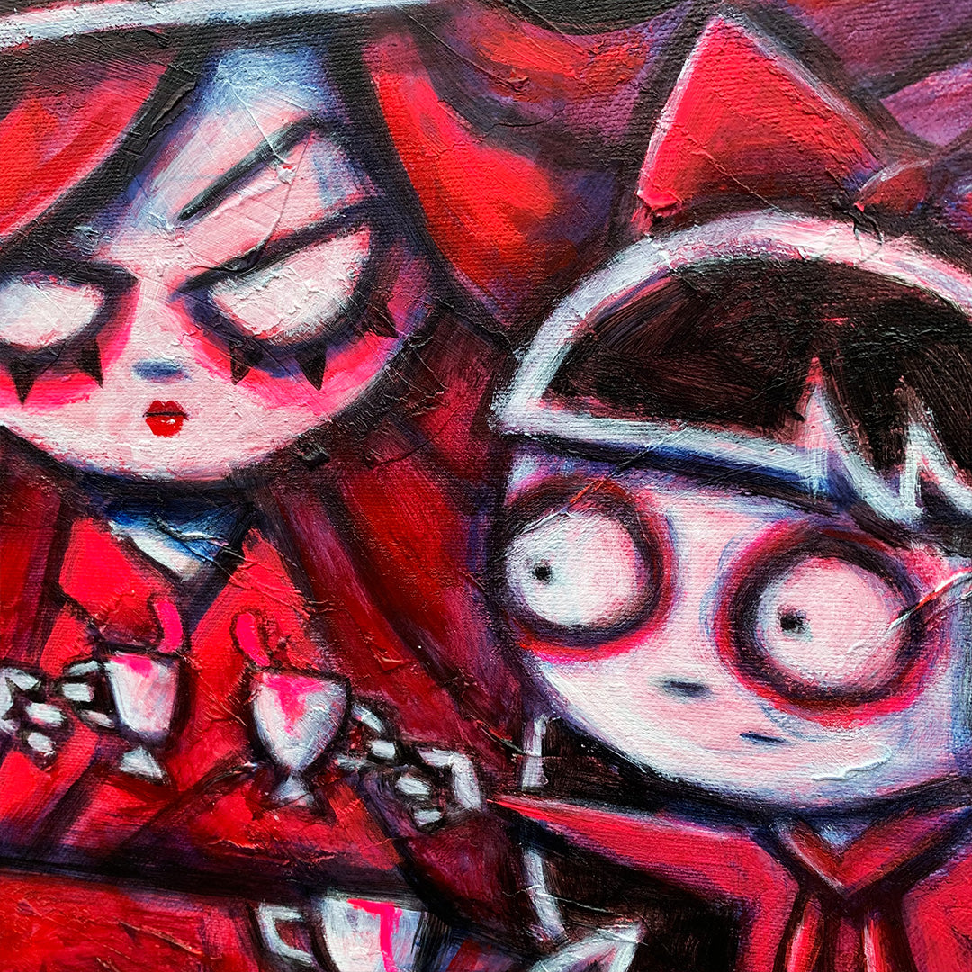 Tea Party 60x70cm Painted Canvas