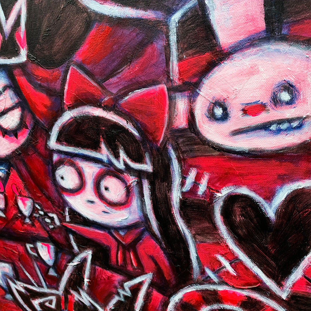 Tea Party 60x70cm Painted Canvas