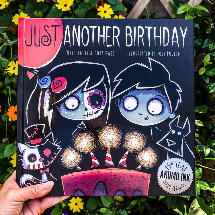 Just Another Birthday Storybook (15 Year Anniversary Edition) – gothic book by Akumu Ink, alt fashion art from Akumu Ink Clothing