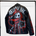 Dead Riding Hood Hand-Painted Jacket – gothic  by Akumu Ink Clothing, alt fashion art from Akumu Ink Clothing