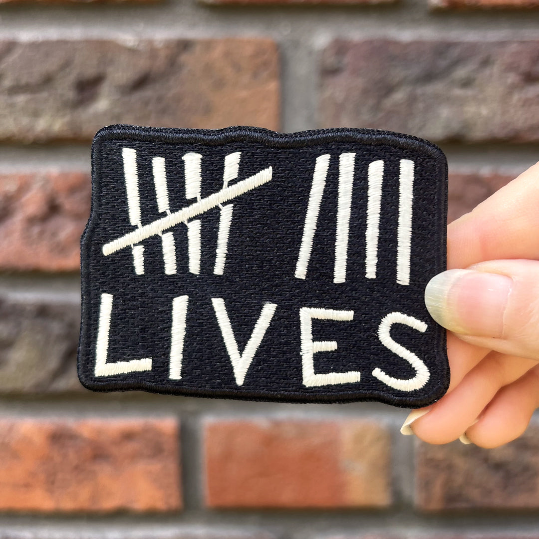 9 Lives Patch – gothic Accessories by Akumu Ink, alt fashion art from Akumu Ink Clothing