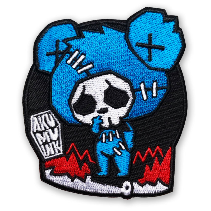 Bear-Trapped Patch – gothic Accessories by Akumu Ink, alt fashion art from Akumu Ink Clothing