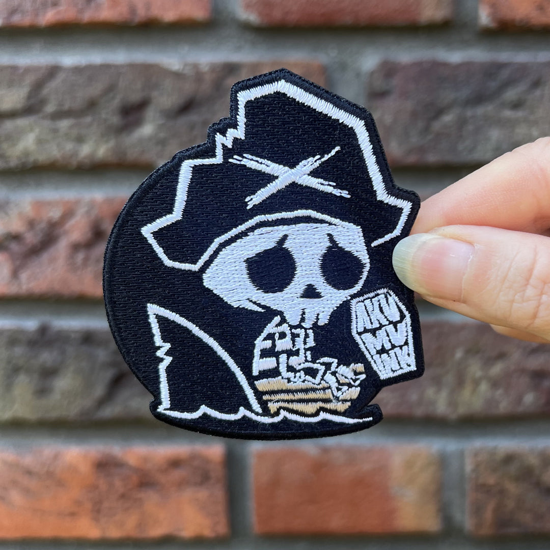 Lost at Sea Patch – gothic Accessories by Akumu Ink, alt fashion art from Akumu Ink Clothing