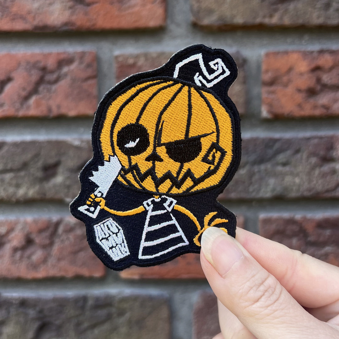 Sinister Smile Patch – gothic Accessories by Akumu Ink, alt fashion art from Akumu Ink Clothing