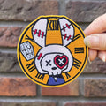 White Rabbit Patch – gothic Accessories by Akumu Ink, alt fashion art from Akumu Ink Clothing