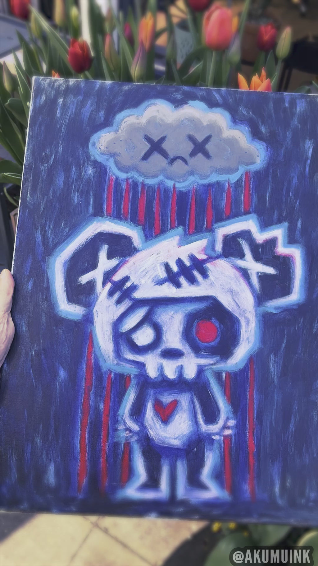 2025 Bad Day Painted Canvas