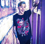 Akumu Ink goth Men Shirts, skull Men Shirts, 