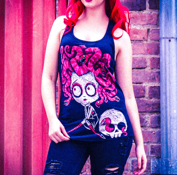 Akumu Ink goth Women Shirts, skull Women Shirts, 