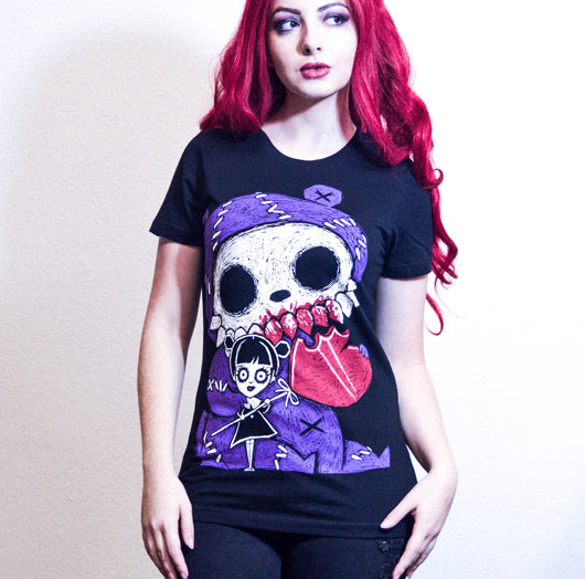 Akumu Ink goth Women Shirts, skull Women Shirts, 