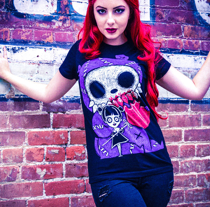 Akumu Ink goth Women Shirts, skull Women Shirts, 