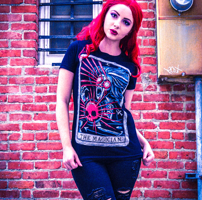 Akumu Ink goth Women Shirts, skull Women Shirts, 