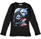 Conquer Thy Enemy Women Long Sleeve Tshirt, Women Shirts, Akumu ink, goth, emo